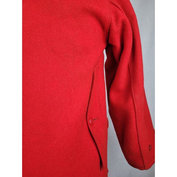 1940-50s Woolrich Red Wool Hunting Jacket Men's Sz 38 (M) - Picture 8 of 13